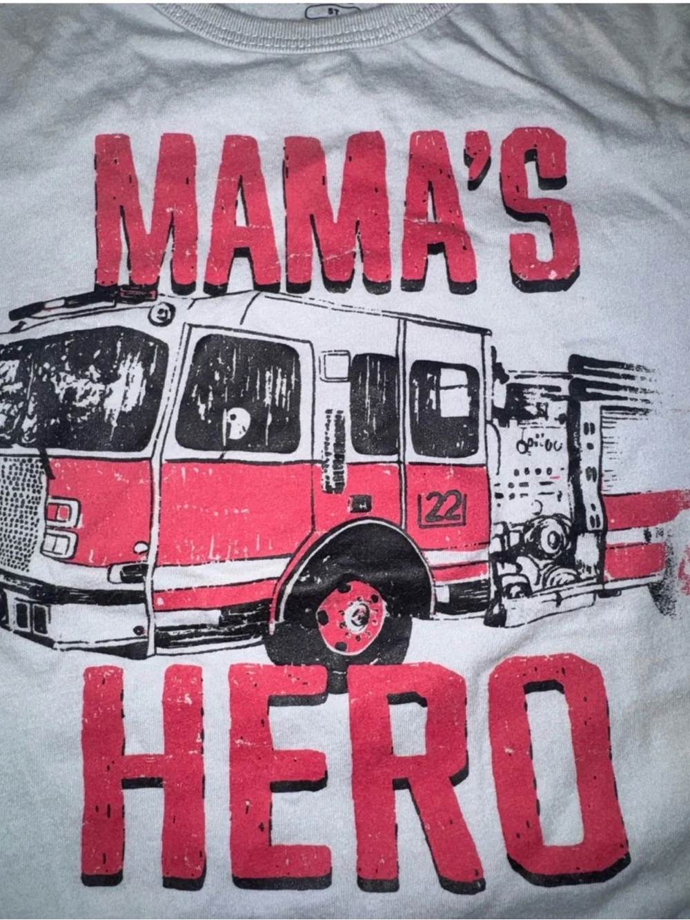 Kids T-shirt with Firetruck Graphic